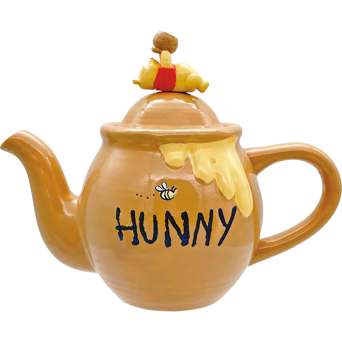 'Disney Winnie the Pooh Honey Jar Teapot Brown Pooh Merchandise NEW'