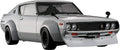 Hasegawa 124 Nissan Skyline 2000GT-R KPGC110 Racing Custom Plastic Model NEW