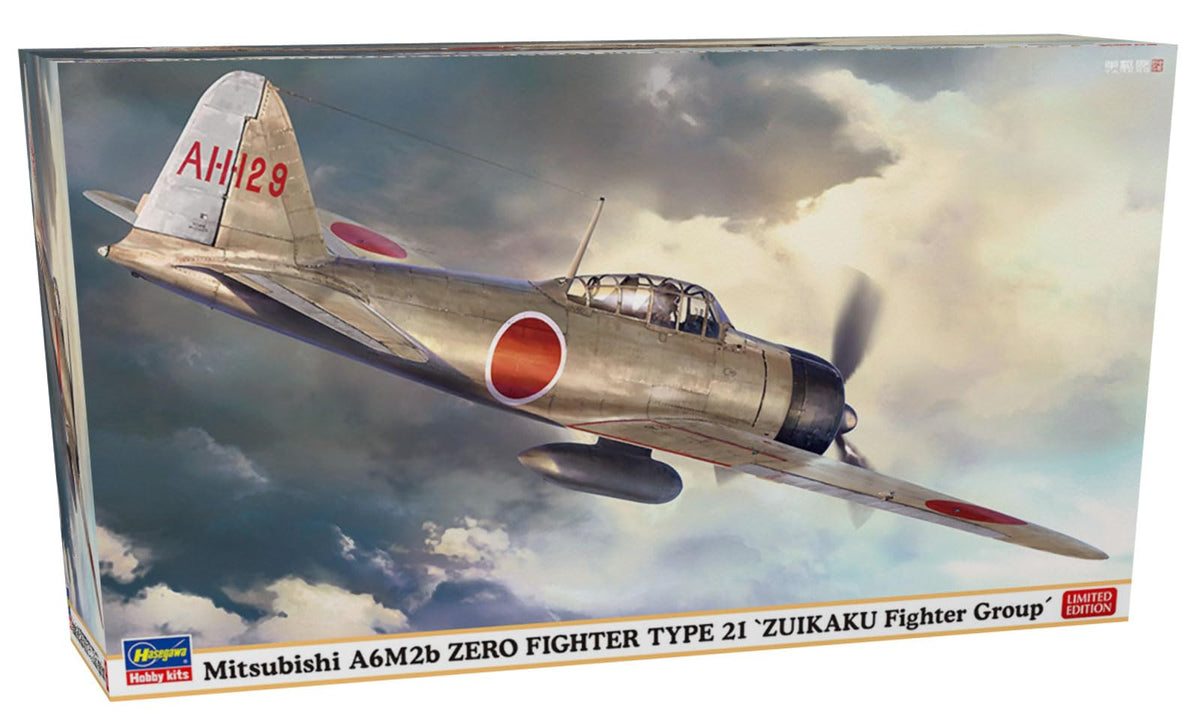 Hasegawa 148 Imperial Japanese Navy Mitsubishi A6M2b Zero Fighter Type 21 NEW