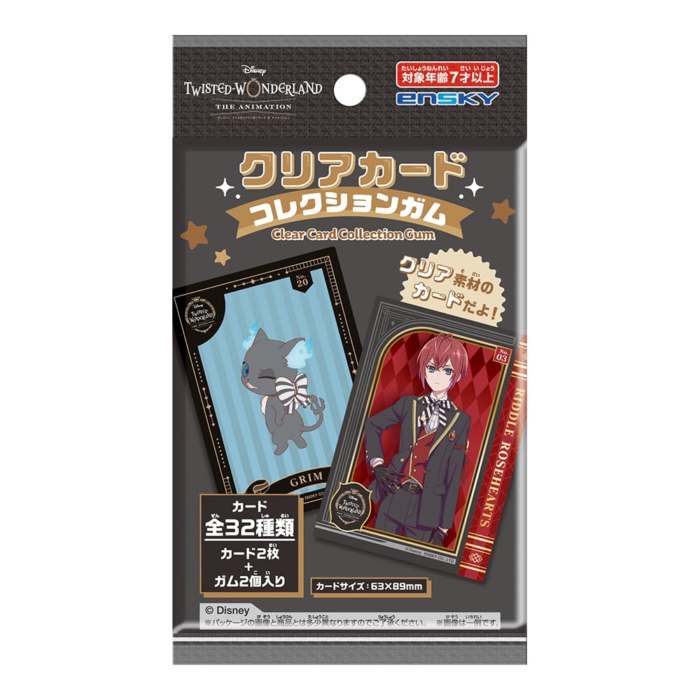 ENSKY Disney Twisted-Wonderland The Animation Clear Card Collection Gum NEW