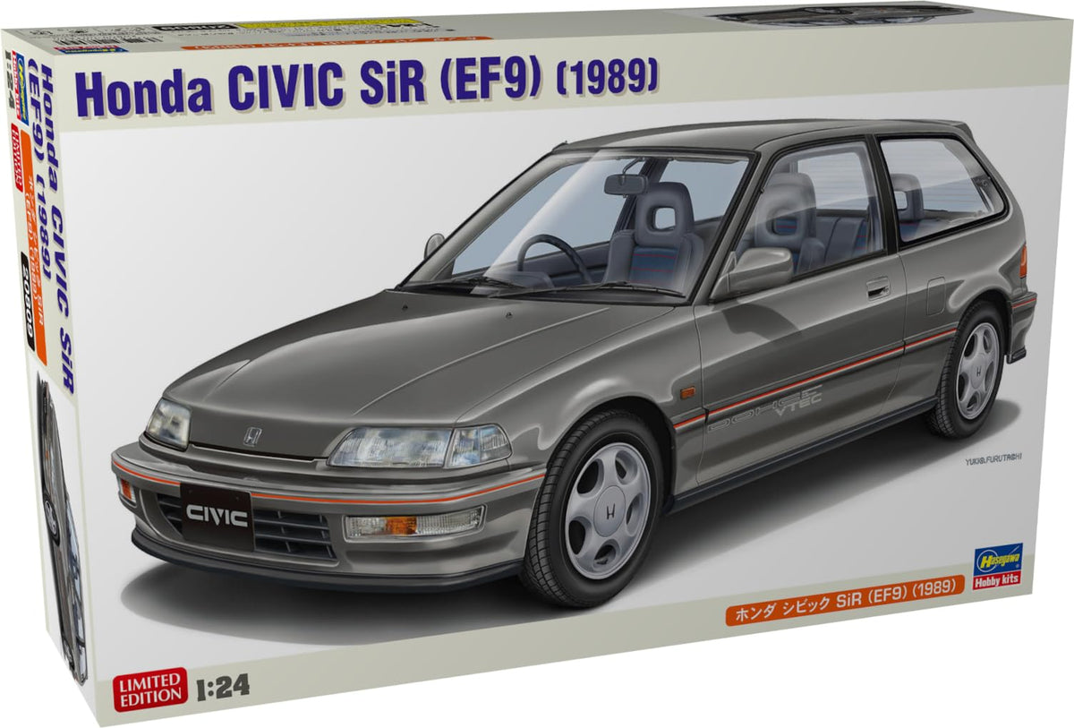 'NEW Hasegawa 20809 124 Honda Civic SiR EF9 1989 Plastic Model Kit'