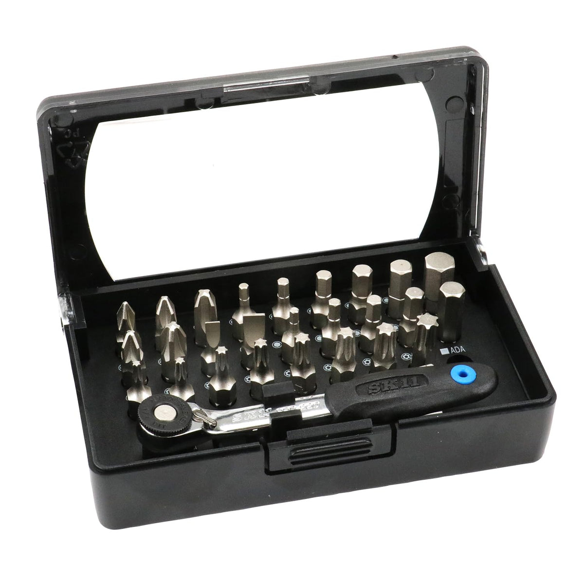 'SK11 Slim Ratchet Screwdriver Set SRD-2230N 30pc 52-Tooth Gear Compact Japan NEW'