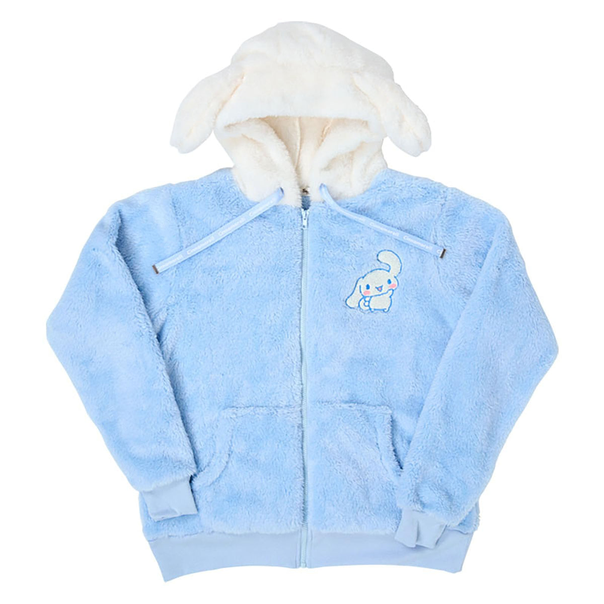 'Sanrio Cinnamoroll Zip-Up Boa Hoodie 295949 Character Apparel NEW'