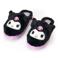 'Sanrio Kuromi Face-Shaped Plush Slippers Adult 25cm Purple 274721 NEW'