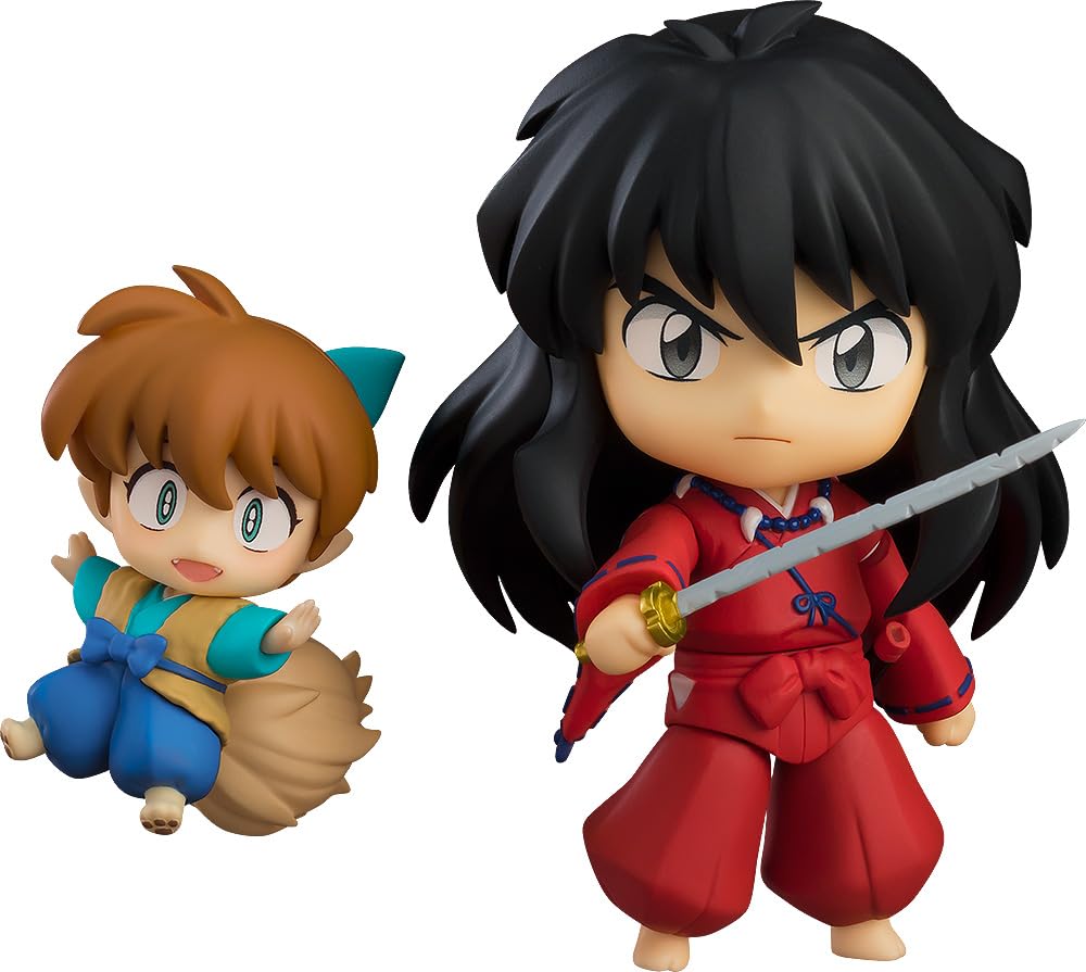 Nendoroid Inuyasha New Moon Ver. & Shippo Non-scale Plastic Painted Movable NEW