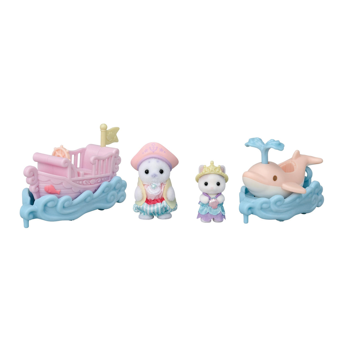 Sylvanian Families Amusement Park Amusement Park Ride Set - Boat & Dolphin NEW