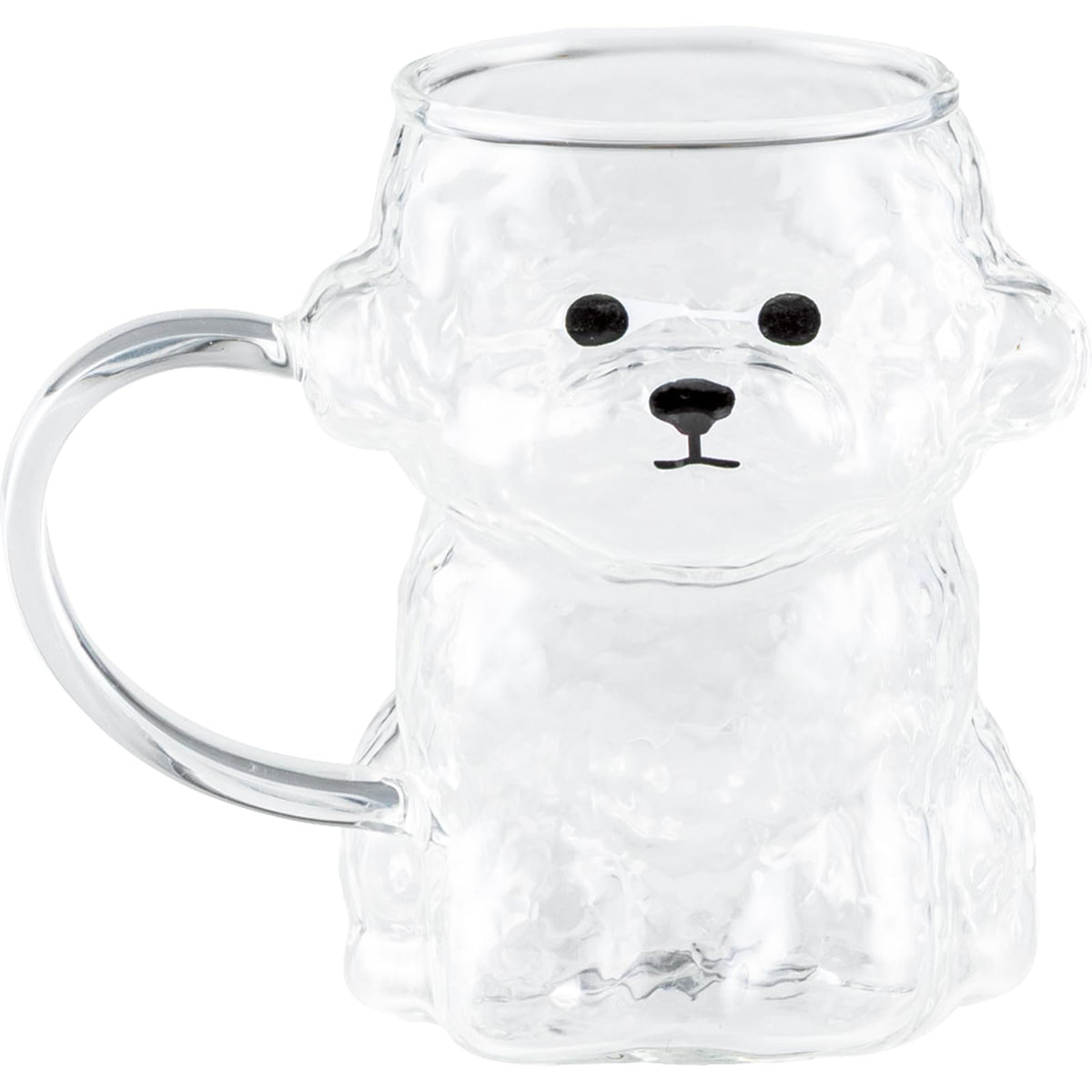 Sunart Cute Tableware Wankole Glass Mug Large Die-cut Approx. 13×11cm NEW