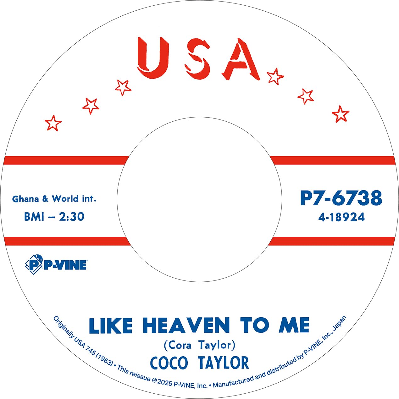 Koko Taylor/Like Heaven To Me C/W Honky Tonky P76738 New 7 NEW