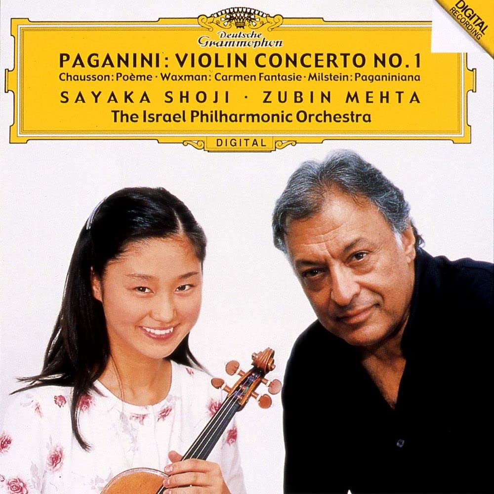 Sayaka Shoji/Mehta/IPO Violin NEW CD(SHM-CD) Paganini Concerto-1 Other Japan OBI