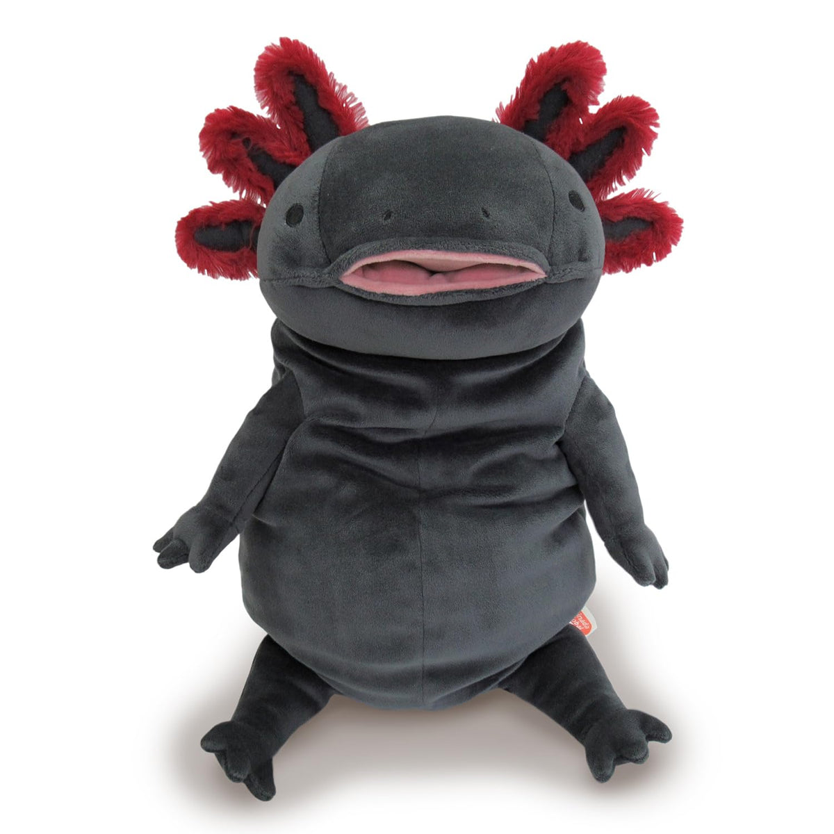 Morisaka Global Mochi-Upa L Black 22×22×30cm Plush Toy Healing Soft Texture NEW