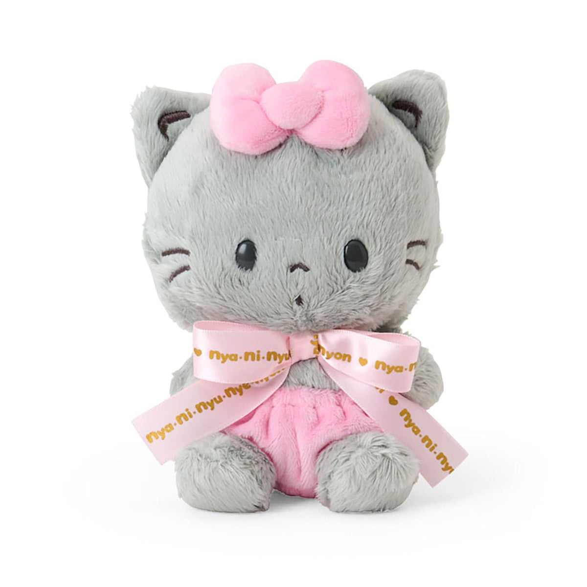 SANRIO Plush Toy Character Ranking Part 2 Logo Ribbon Nyaninyunenyon Ages 3 NEW