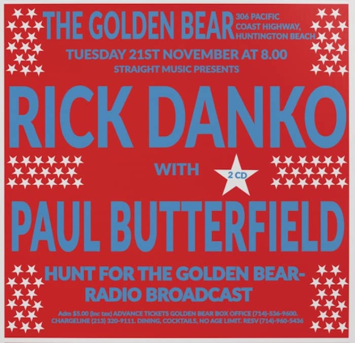 Hunt for the Golden Bear 1979 Rick Danko / Paul Butterfield [CD] NEW