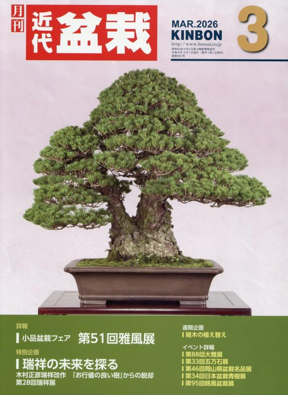 Japanese Bonsai Magazine / KINBON 2026.01.02.03 / Kindai Bonsai NEW