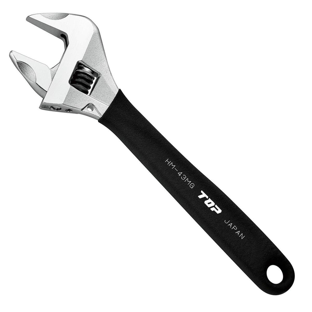 TOP Industry Adjustable Wrench Work Wide Jaw Opening 0-43mm Black with NEW