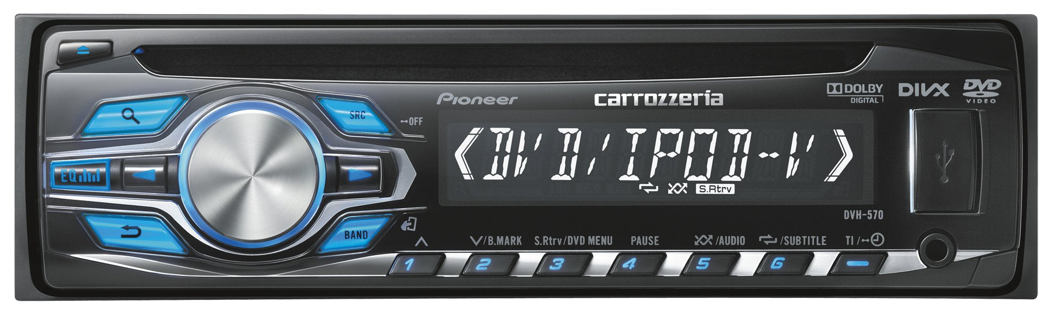 Pioneer Carrozzeria DVH-570 Car Audio 1DIN CD/DVD/USB NEW Japan