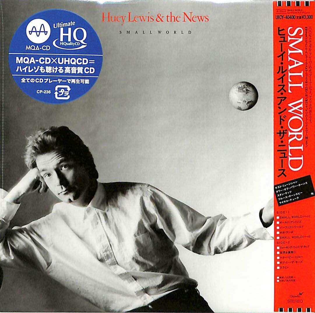 4BT HUEY LEWIS & THE NEWS SMALL WORLD WITH BONUS TRACKS JAPAN MQA UHQ MINI LP CD