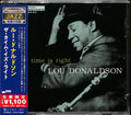 Lou Donaldson The Time Is Right (Limited Edition) Japan Music CD NEW