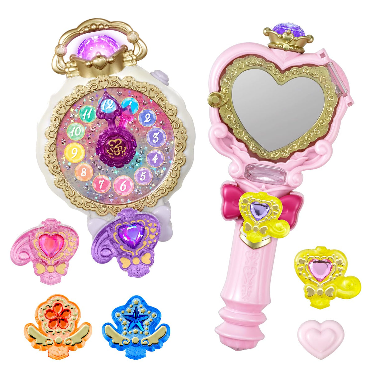 'Bandai Detective Precure Jewel Cure Watch & Pre-Kit Mirror Magnifying Toy NEW'