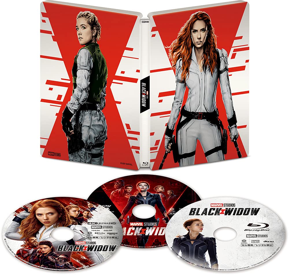 New Black Widow 4K Ultra HD+3D+Blu-ray+Steelbook First Limited Edition Japan NEW