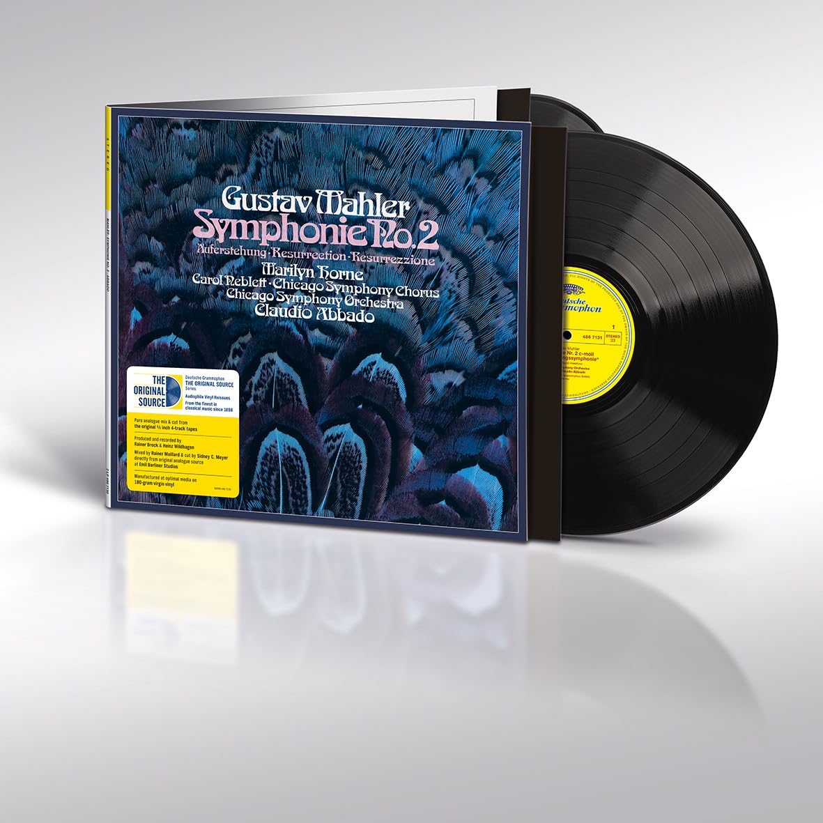 Claudio Abbado Mahler: Symphony No. 2 Resurrection DG 2LP [Vinyl] NEW