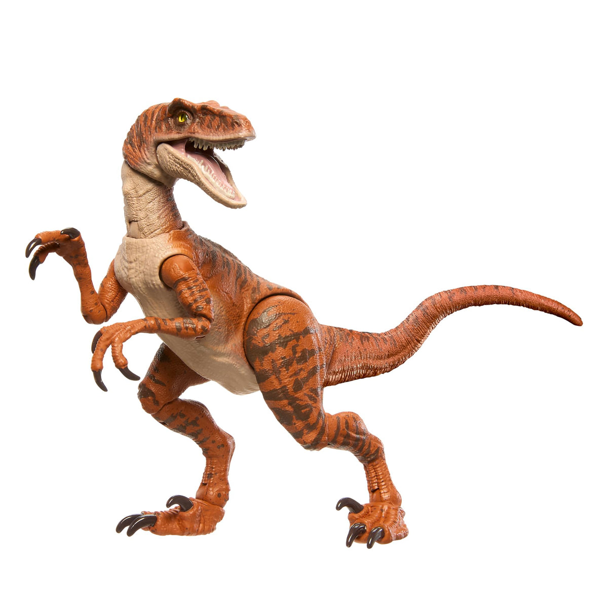 'Mattel Jurassic World Hammond Collection Velociraptor Tiger Action Figure NEW'