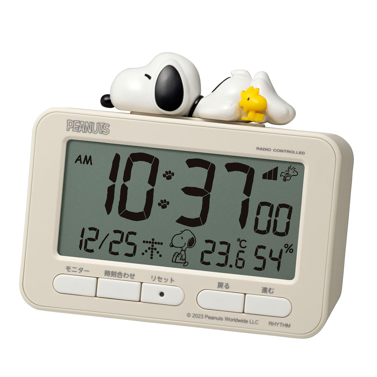 'Rhythm Snoopy Digital Radio Alarm Clock NEW'