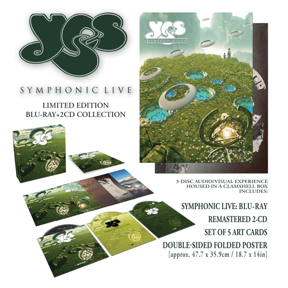 YES / SYMPHONIC LIVE Blu-ray+2CD BOX CD w/Obi from Japan NEW