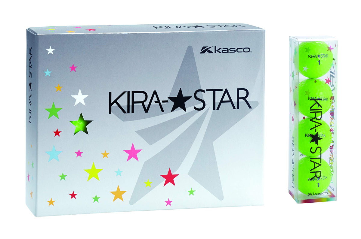 Kasco Golf Ball KIRA STAR2 Lime 1 Dozen NEW