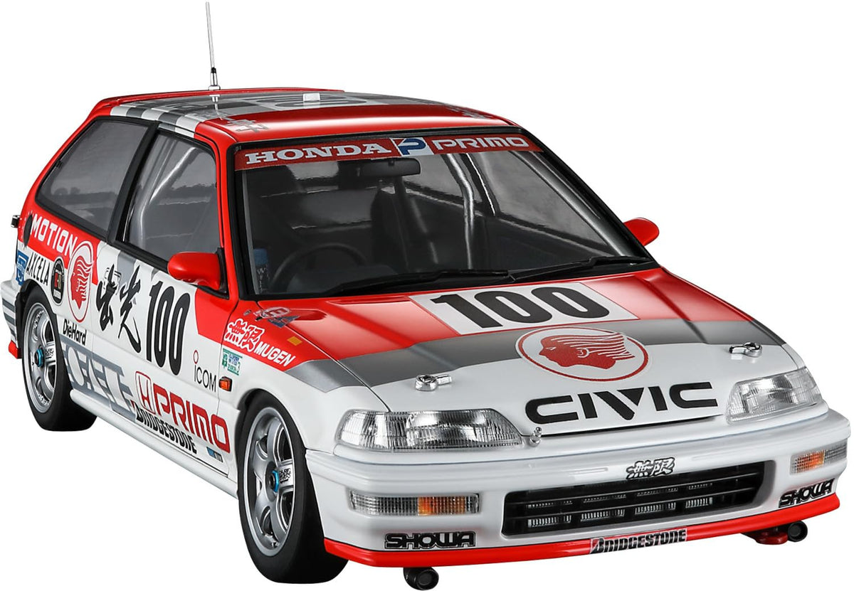 Hasegawa 124 Idemitsu MOTION MUGEN CIVIC EF9 1991 JTC Champion Plastic NEW