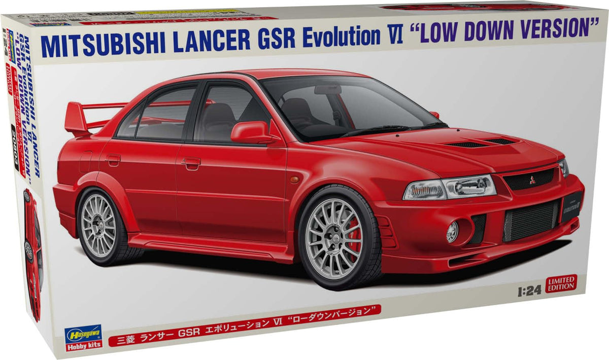 Hasegawa 124 Mitsubishi Lancer GSR Evolution VI "Low Down Version" Plastic NEW