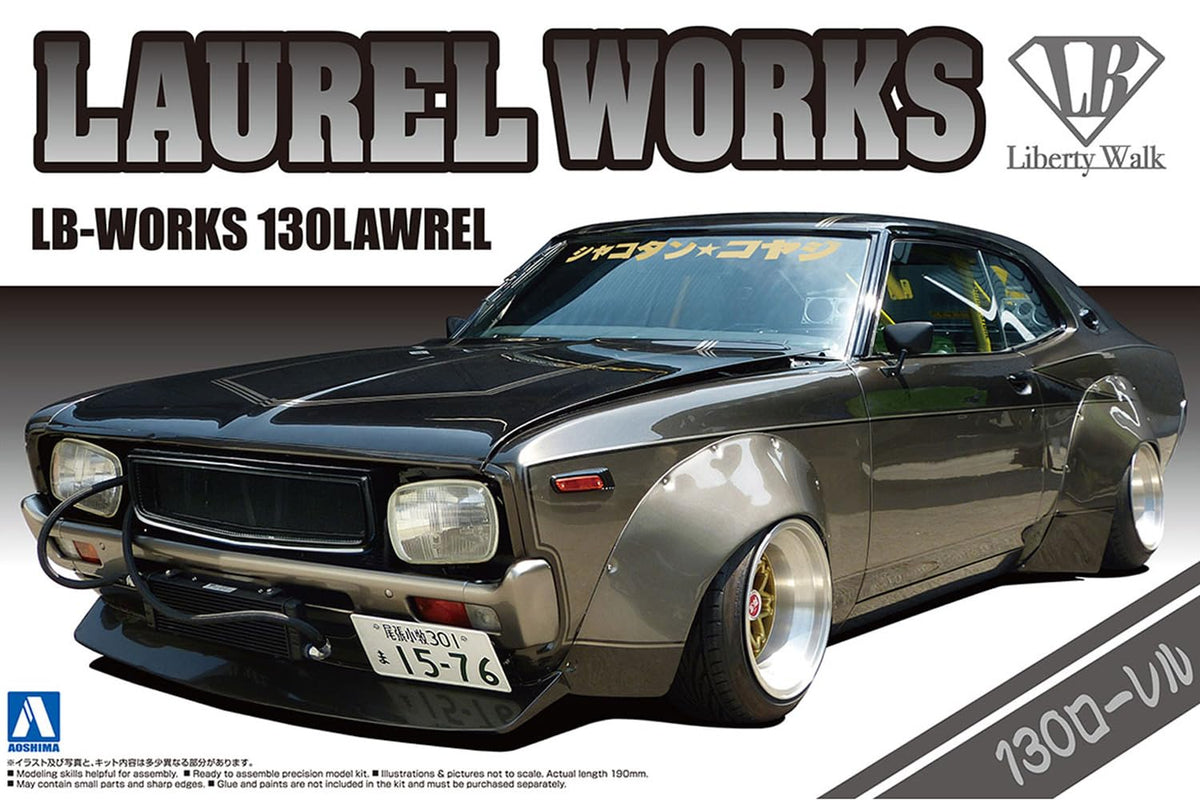 AOSHIMA 124 Liberty Walk LB Works 130 Laurel Plastic Model NEW