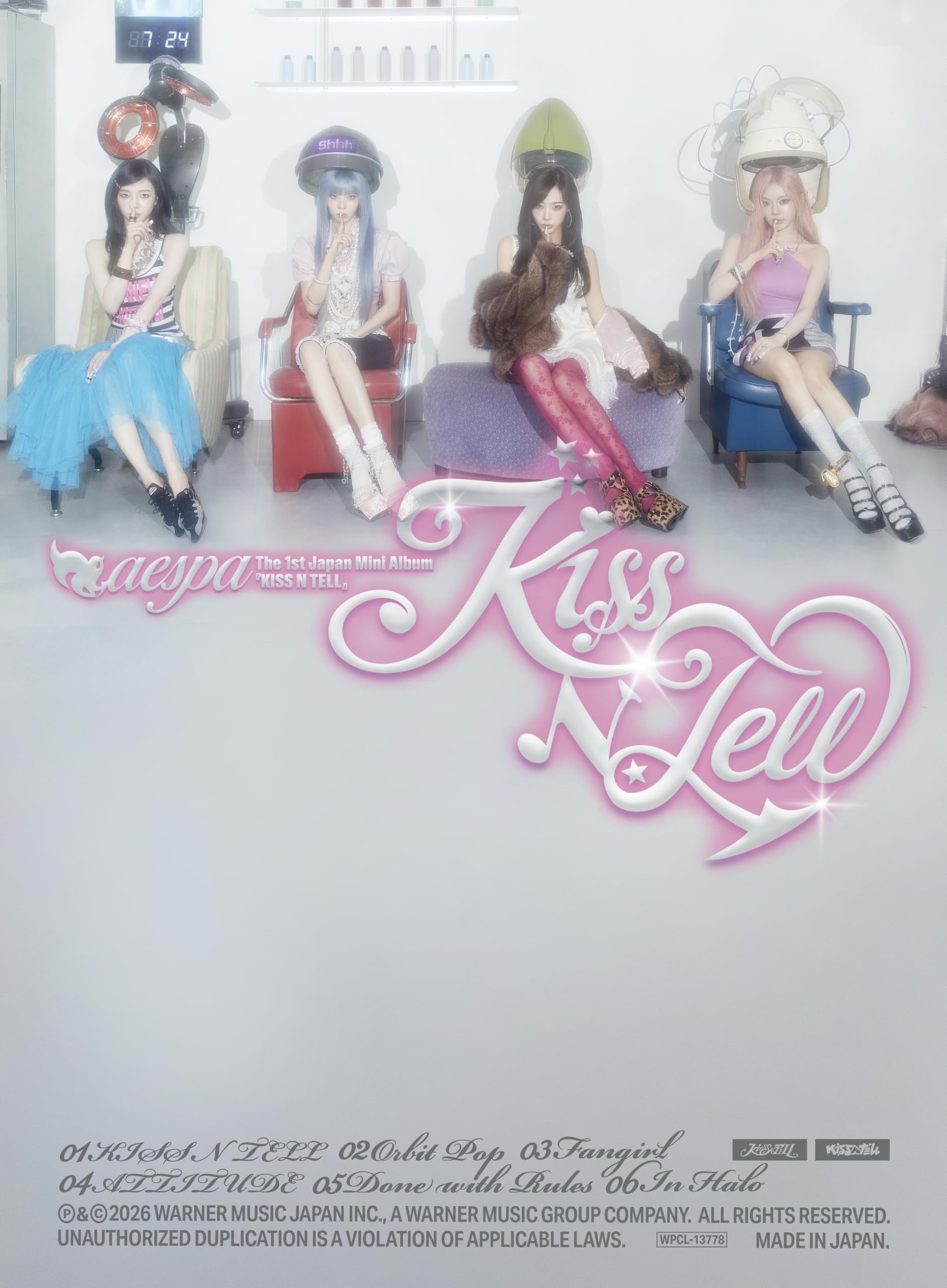 aespa KISS N TELL Limited Edition Ver. Japan 1st Mini Album CD NEW