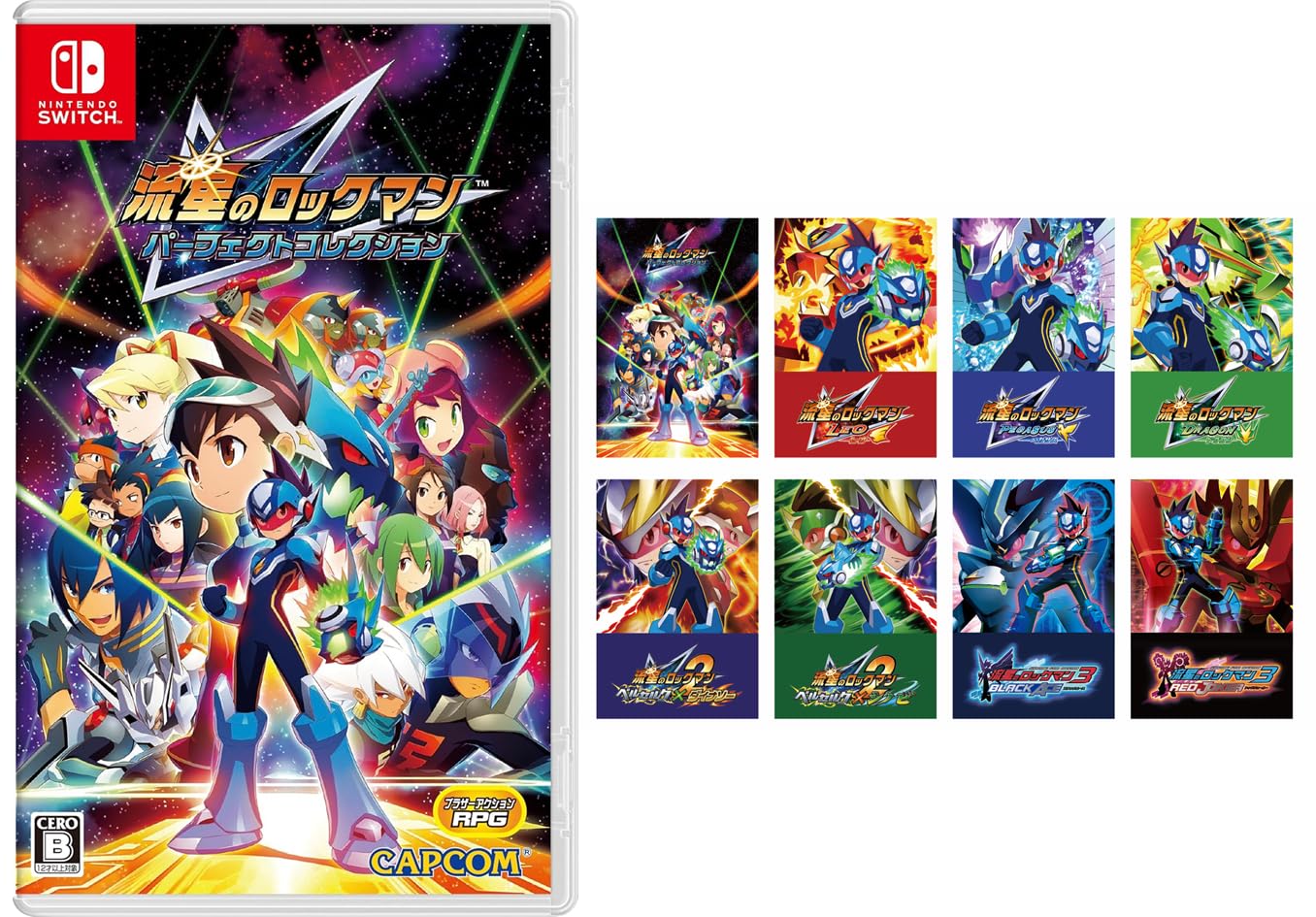 Mega Man Starforce Perfect Collection - Switch Bonus: Set of 8 Postcards NEW