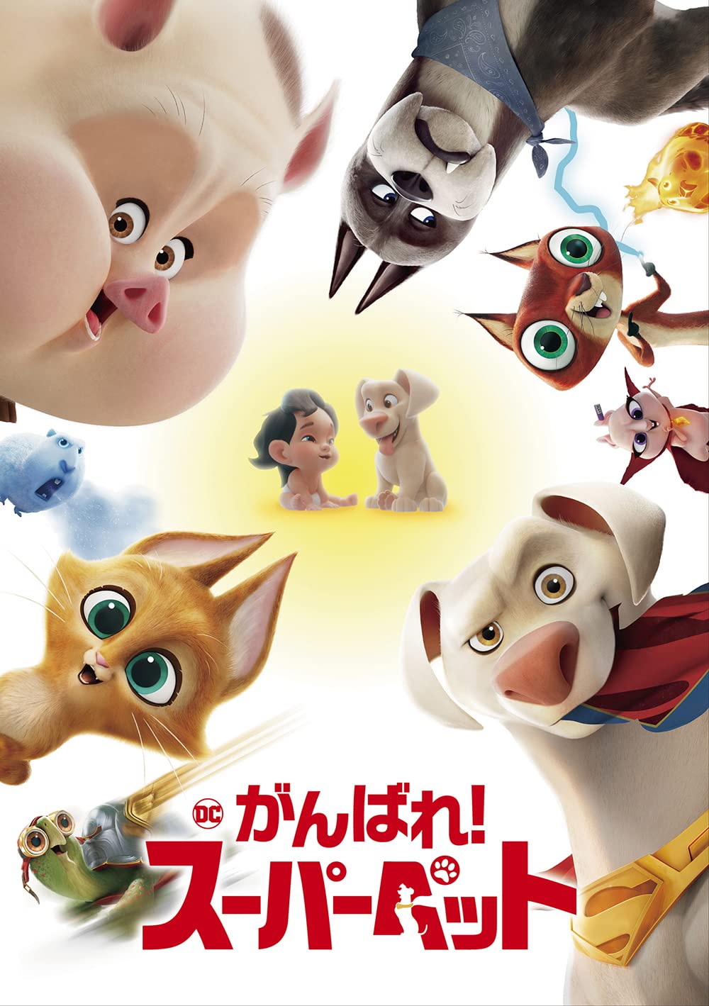 DC Ganbare! Super Pet Directed by Jared Stern Voice by Dwayne Johnson [DVD] NEW