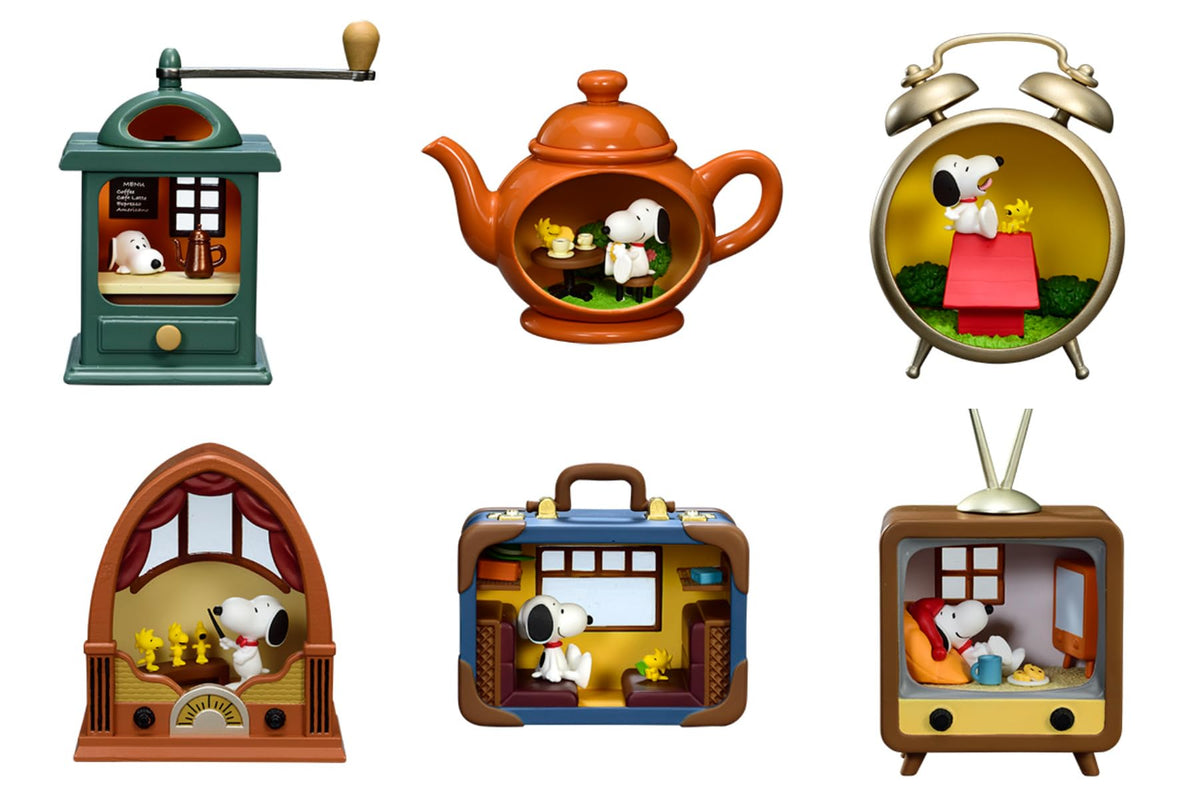 'NEW Re-Ment PEANUTS Snoopy Antique Diorama Collection 1 Box'