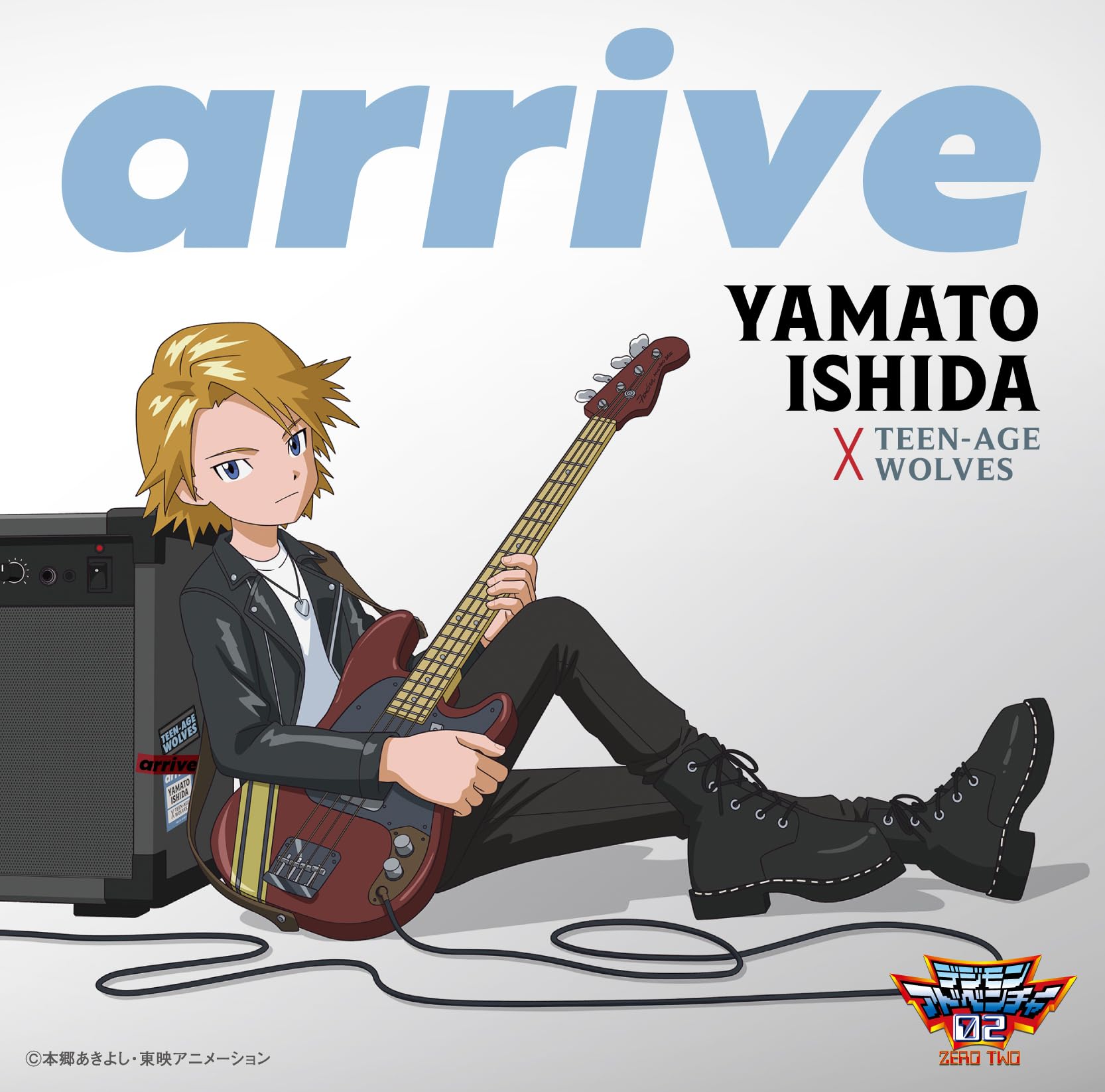 Arrive Ishida Yamato × TEEN-AGE WOLVES Digimon Adventure CD OBI NECA-35001 NEW
