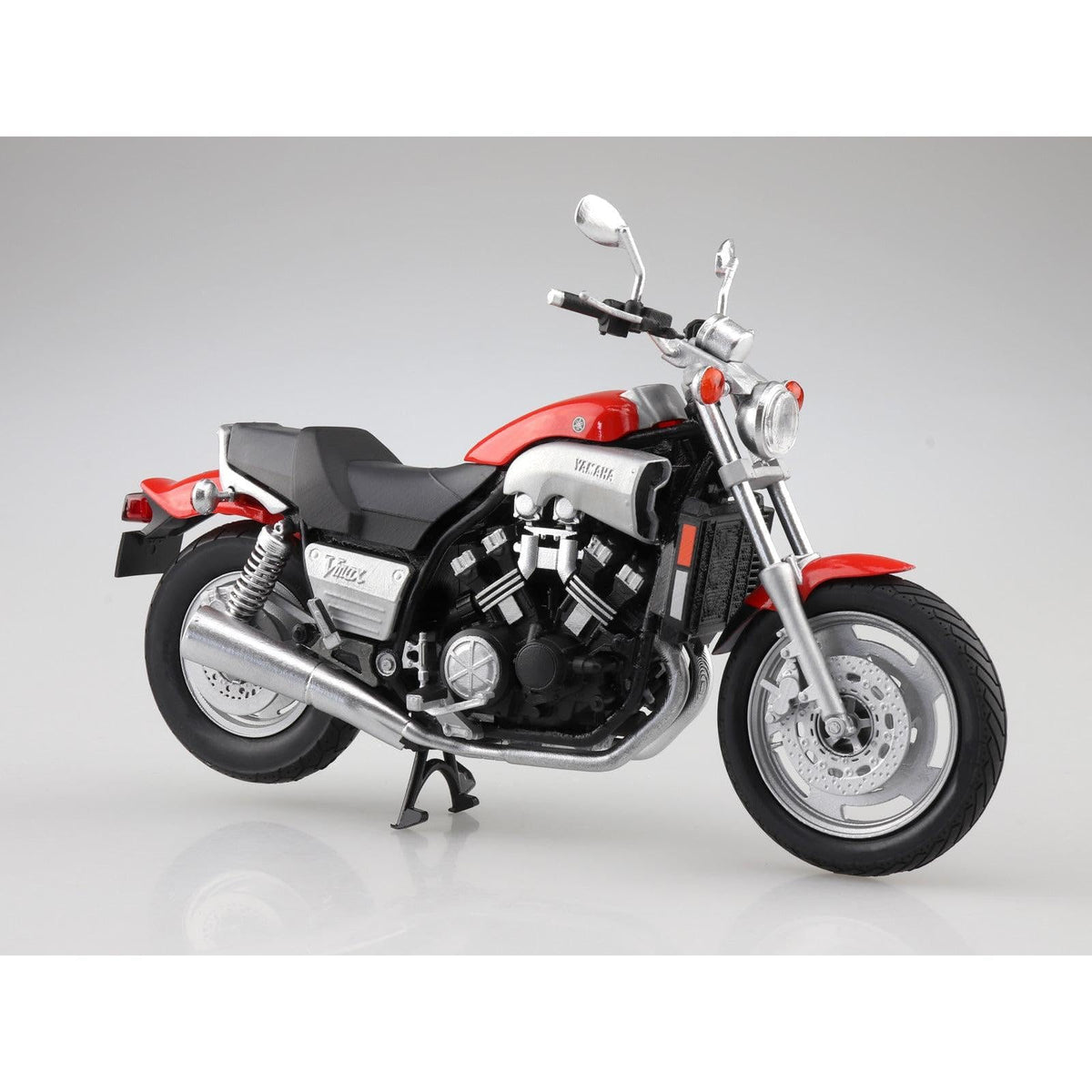 AOSHIMA Skynet 112 Finished Model Bike Yamaha Vmax Fire Red NEW