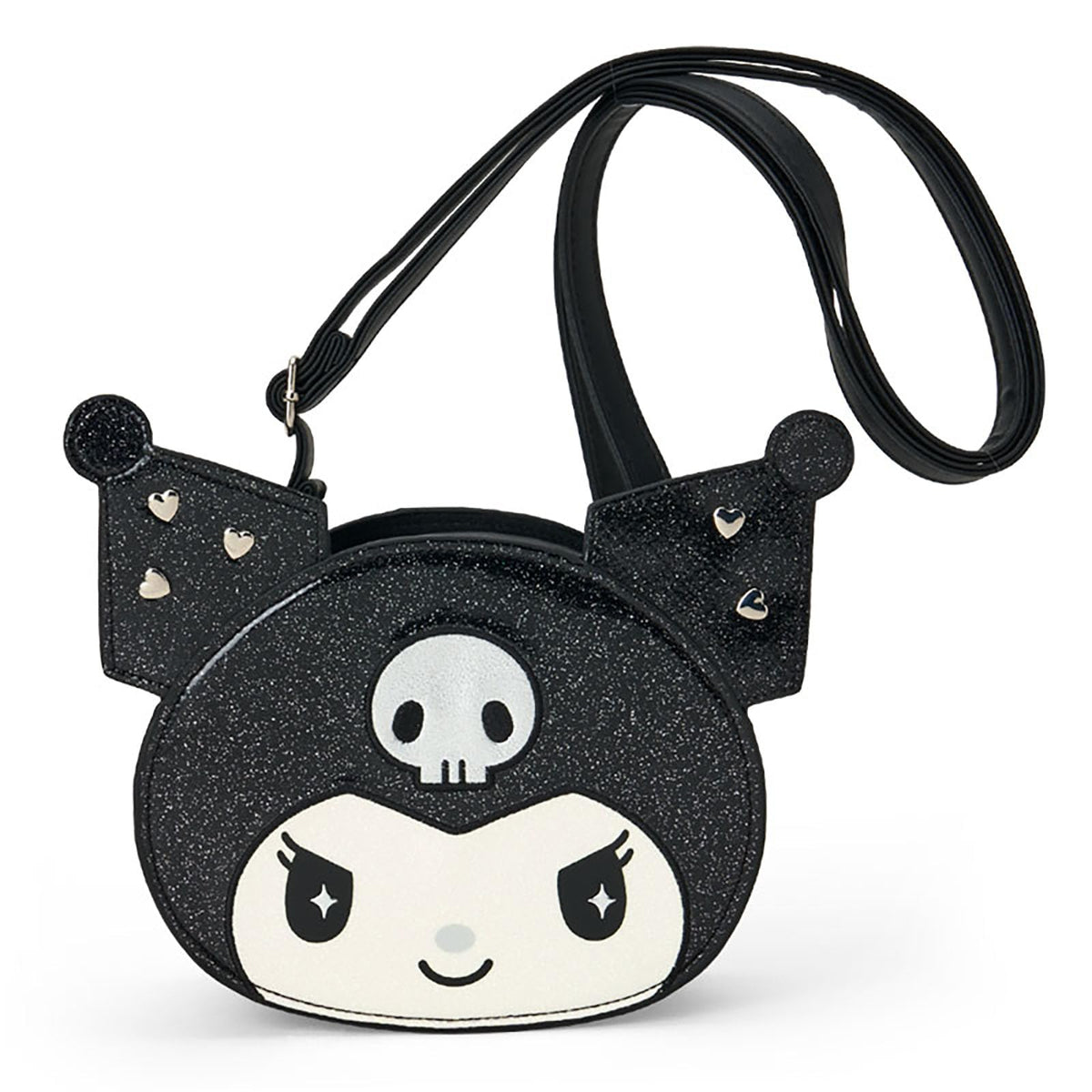 'Sanrio Kuromi Face-Shaped Pochette Special Key Shoulder Bag 279692 NEW'