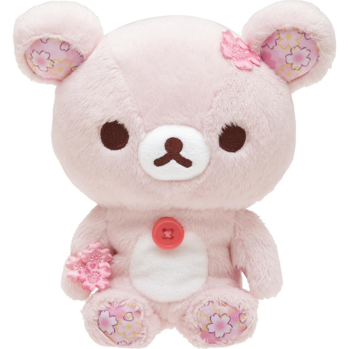 San-X Rilakkuma Cherry Blossom Theme Plush Sitting Plush Korilakkuma NEW