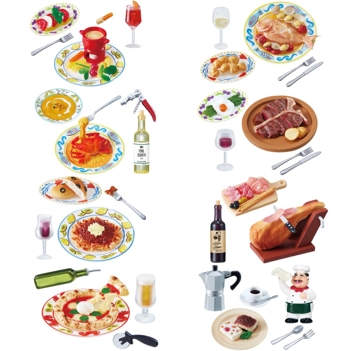 'Re-Ment Petit Sample Small Street Corner Trattoria Miniature 1 Box NEW'