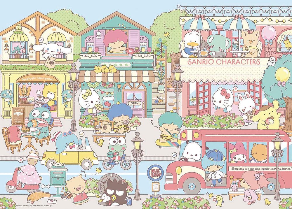 'New Made in Japan Beverly 600 Piece Jig Saw Puzzle Sanrio Characters Happy My'