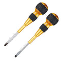 VESSEL Ball Grip Screwdriver Premium 2-Piece Set Gold 220-2PS-PGL NEW