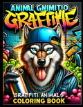 Majosta Graffiti Animals Coloring Book 50 Street Art Animal Characters New NEW