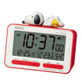 RHYTHM Snoopy Digital Radio-Controlled Alarm Clock 3D Figure Electronic NEW