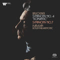 Karajan BPO Bruckner: Symphonies No. 4 & 7 Newly Remastered 2 SACD Hybrid NEW