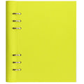 Filofax Clip Book Planner Schedule Notebook Ring 6-Hole A5 Leather Yellow NEW