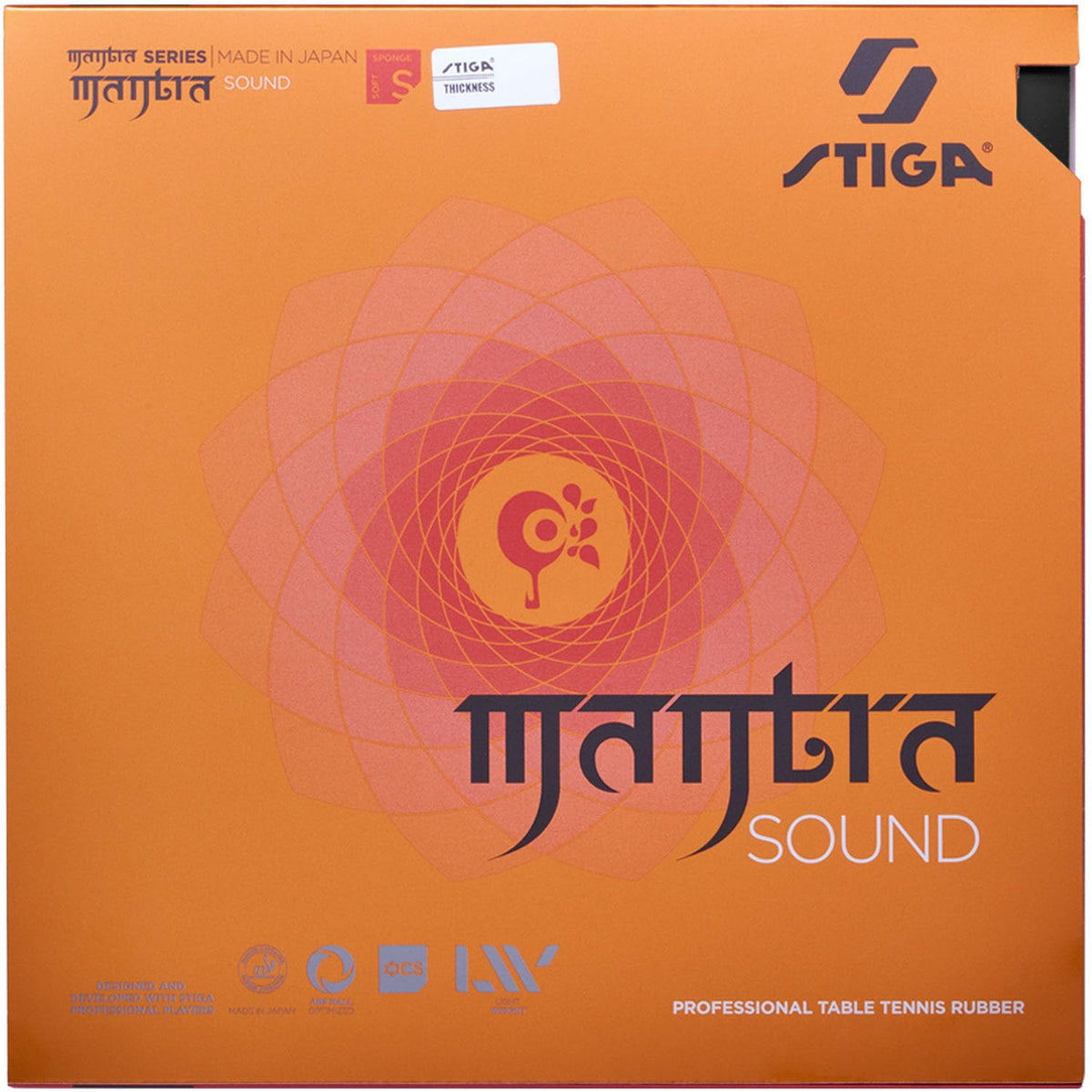 STIGA Table Tennis Rubber Tension-Type Inverted Mantra Sound Black Medium NEW
