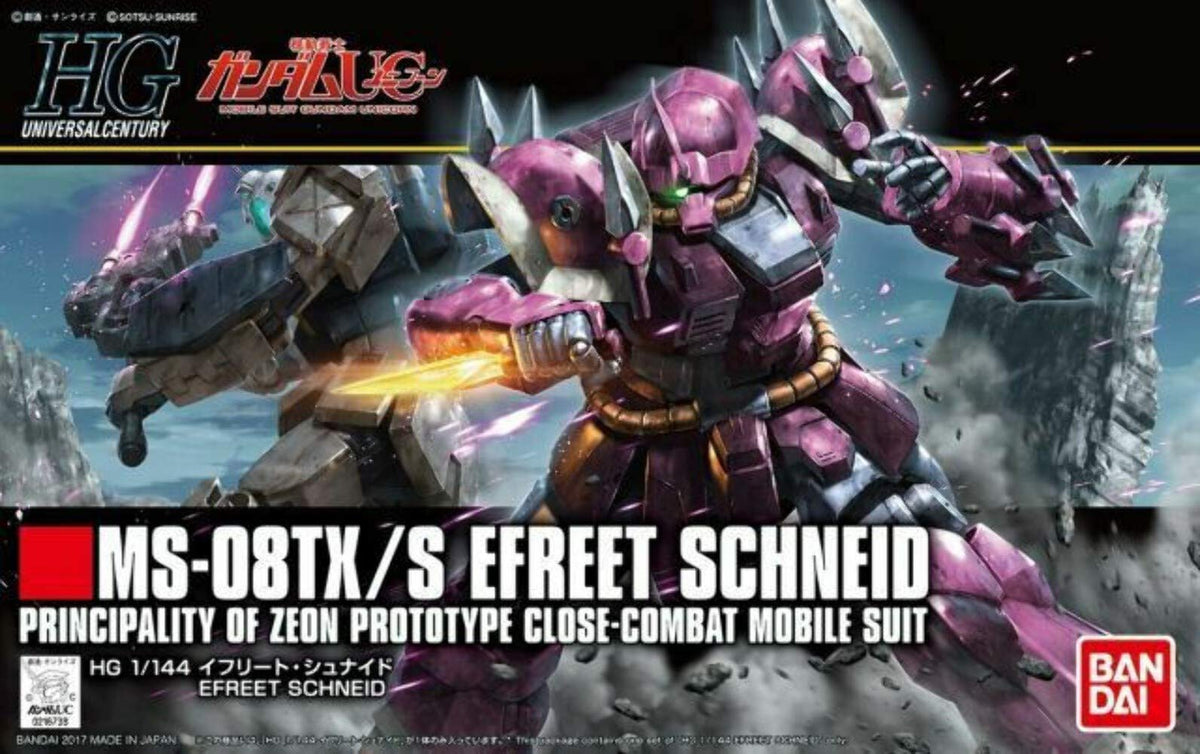 'Bandai Spirits Gundam UC Efreet Schneid HGUC 1144 No 206 Model Kit Japan NEW'