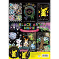 Pokemon Coloring Book Black Art B5 Size Japanese Edition New Version NEW