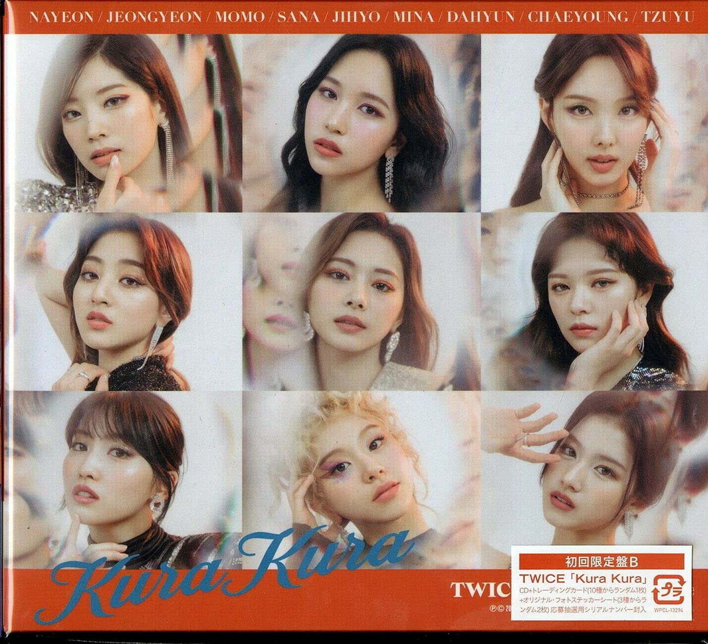 New TWICE Kura Kura First Limited Edition Type B CD Card Sticker Sheet Japan NEW